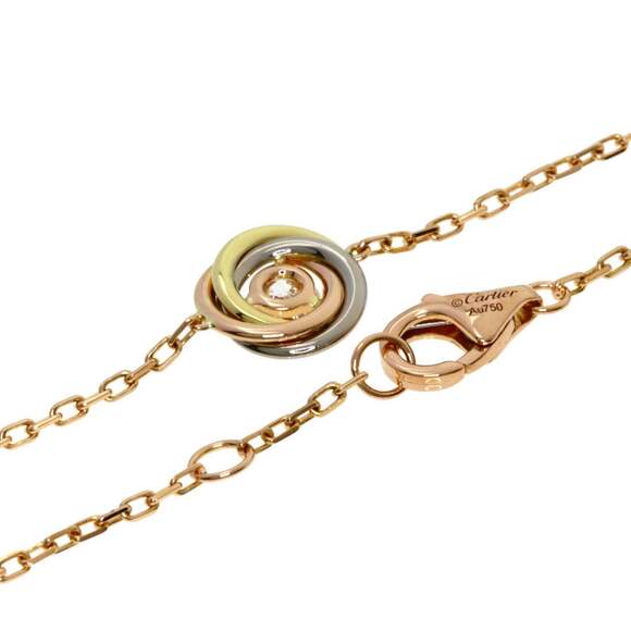 Cartier Trinity Diamond Bracelet in 18K Yellow Gold/18KPG/18KWG for Women - Picture 3 of 5